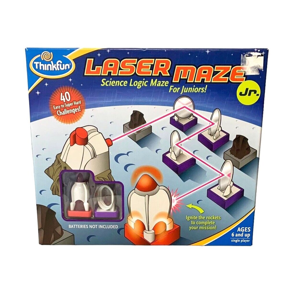 Laser Maze Jr. Junior Science Logic Puzzle Challenge Game STEM - Complete Set